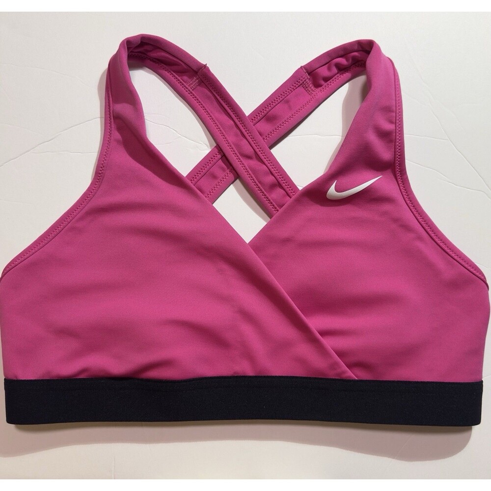 Nike Dri-FIT Swoosh Medium Support Lined Sports Maternity Bra Size M